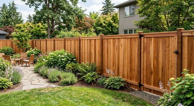 Cedar Fencing Installation in Roseville, CA