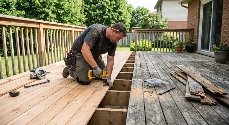 Wood Deck Repair in Redmond, WA
